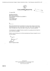 [Letter from Jeff Jeffrey to Duncan McCallum regarding attached excel spreadsheet for June and July sales]