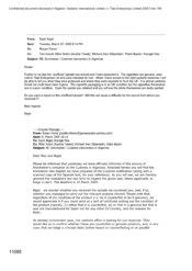 [Email from Nigel Espin to Ruben Ferrer regarding Dorchester/Cuctoms intervention in Algeciras]