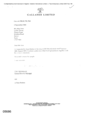 [Letter from PRG Redshaw to Alan Arm regarding Sean Brabon's letter CTIT 503/02]