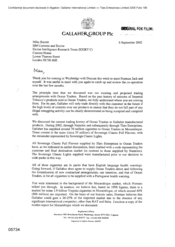 [Letter from Gallaher Group Plc to Mike Barret regarding existing and proposed trading arrangements with Ocean Traders]