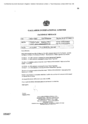 Gallaher International Limited [Memo from Victoria Caplen to Mike Clarke regarding copy bills of lading for containers destined for Port Rashid 20021015]