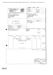 Invoices of 800 cartons of cigarettes - Stateline