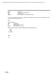 [Email from Mark Rolfe to Simon Davidson regarding Cheques recieved from Mohamed Tleiss]