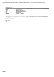 [Email from Susan Schiavetta to Gerald Barry, Nicolas Senic regarding Urgent Bill of lading concerning Bacco Shipment]