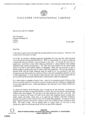 [Letter from Norman BS Jack to F Nammour regarding Dorchester International Full Flavour]