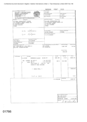 [Invoice from Gallaher International Limited to Atteshlis Bonded Stores Ltd for Sovereign Classic]