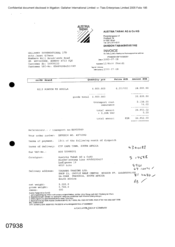 [Invoice from Austria Tabak AG&Co KG to Gallaher International Limited ]