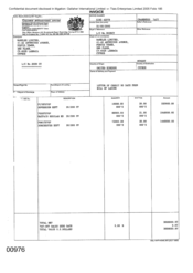 [Invoice from Gallaher International Limited to Namelex Limited for Sovereign, Mayfair regular and Dorchester]