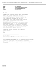 [Email from Rudi Thurschmid to Jerry Silverside regarding Advertising Articles]