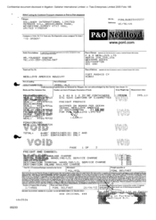 Bill of landing for combined transport shipment or port to port shipment