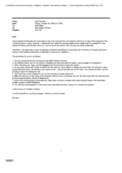 [Email from Norman Jack to Mark Rolfe regarding the Iran trip]