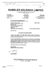 [Letter from Fadi Nammour to Norman BS Jack regarding trademark criterion for German transaction]