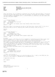 [Email from Gerald Barry to Stephen Perks regarding intermediate ports]