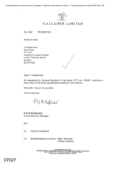 Gallaher Limited [ A memo from PRG Redshaw to V Holderness regarding seizure ref VS345]