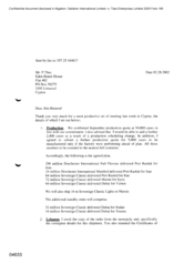 [Letter form Norman BS Jack to P Tlais regarding the details of meeting held in Cyprus]