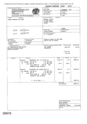 [Invoice from Gallaher International Limited to Namelex Limited regarding Dorchester Int'l cigarettes]