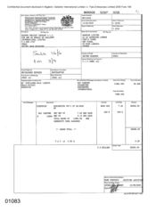 [Invoice from Modern Freight Company LLC to Namelex Limited for Dochester International Cigarettes]