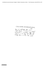 [Invoice from Gallaher International Limited to Tlais Enterprises Ltd regarding Sovereign Classic Lts]