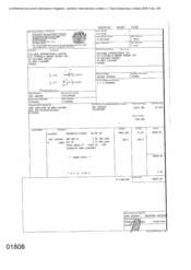 [Invoice from Atteshlis Bonded Stores Ltd on behalf of Gallaher International Limited ]