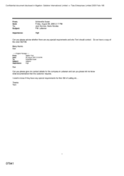 [Email from Susan Schiavetta to Norman Jack Nicolas Senic regarding contact details for the company]