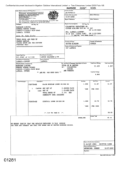 [Invoice from Gallaher International Limited by J Bailey for Black Russian Cigarettes]