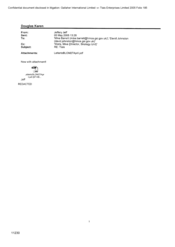 [Email from Jeff Jeffery to Mike Barrett and David Johnston regarding Tlais]