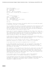 [Letter from Stephen Perks to Tom Keevil regarding Iran assignment]