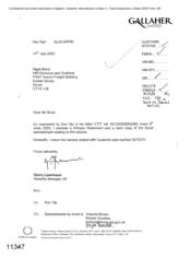 [Letter from Garry Lawrinson to Nigel Bond regarding the attached witness statement and excel spredsheet]