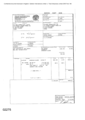 [Invoice to Atteshlis Bonded Stores Ltd from Gallaher International Ltd regarding Sovereign Classic Cigarettes]