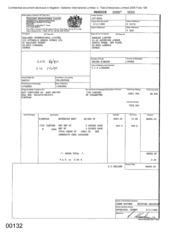 [Invoice from Gallaher International Limited to Namelex Limited regarding 1700 Cartons of Sovereign FT Cigarettes]