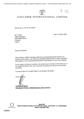 [Letter from Norman Jack to P Tlais and Abu Hameed regarding formalization of position]