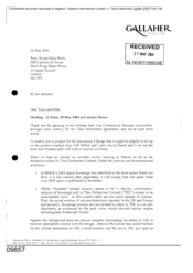 [Letter from Tom Keevil to Terry Byrne and Mike Wells regarding the meeting on 20040528 at 11.30 am at Customs House]