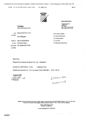 [Letter from Christine Bauer to Sue regarding Invoice No 4370108]