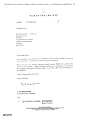 [Letter from PRG Redshaw regarding letter CTIT]