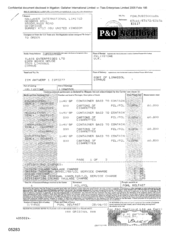 Bill of landing for combined transport shipment or port to port shipment