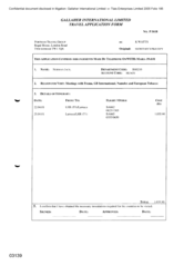 Travel Application Form