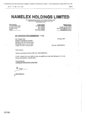 [Letter from Fadi Nammour to Norman Jack regarding ref: CM/LD896/2001]