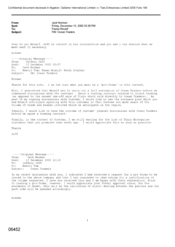 [Email from Norman Jack to Mounif Fawaz regarding the Ocean Traders]