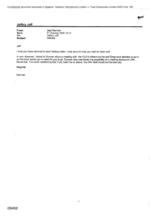 [Email from Norman Jack to Jeff Jeffery regarding HMC&E]