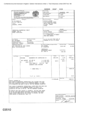 Invoice for 800 Cartons of Cigarettes