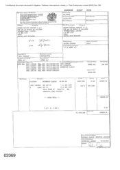 Invoices of 4000 cartons of cigarettes - Sovereign Classic