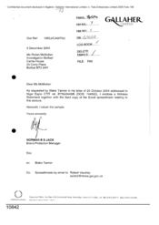 [Letter from Norman BS Jack to Roisin McMullan regarding the excel copy and witness statement relating to seizure]