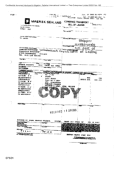 [Combined transport bill of lading from Maersk Sealand]