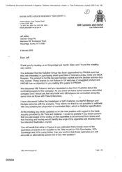 [Letter from Duncan McCallum regarding supply of products to FREMA]