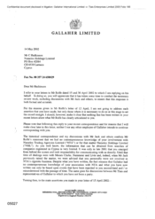 [Letter from TS Keevil to C Hadkinson regarding the involvement with Namelex Trading Agencies Limited]