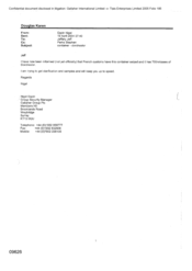 [Email from Nigel Espin to Jeff Jeffery regarding Dorchester container seizure]