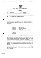 Gallaher International [Memo from Norman Jack to Mark Rolfe regarding Gallaher stocks held overseas on 20020912]