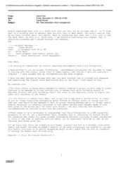 [Email from Tom Keevil to Mounif Fawaz regarding Tlais Enterprise-stock management]