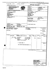 [Invoice from Gallaher International Limited to Tlais Enterprises Ltd regarding 800 cartons of Sovereign Classic cigarettes]