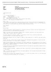 [Letter from Tom Keevil to Stephen Perks and Mark Rolfe regarding Iranian stock destruction]